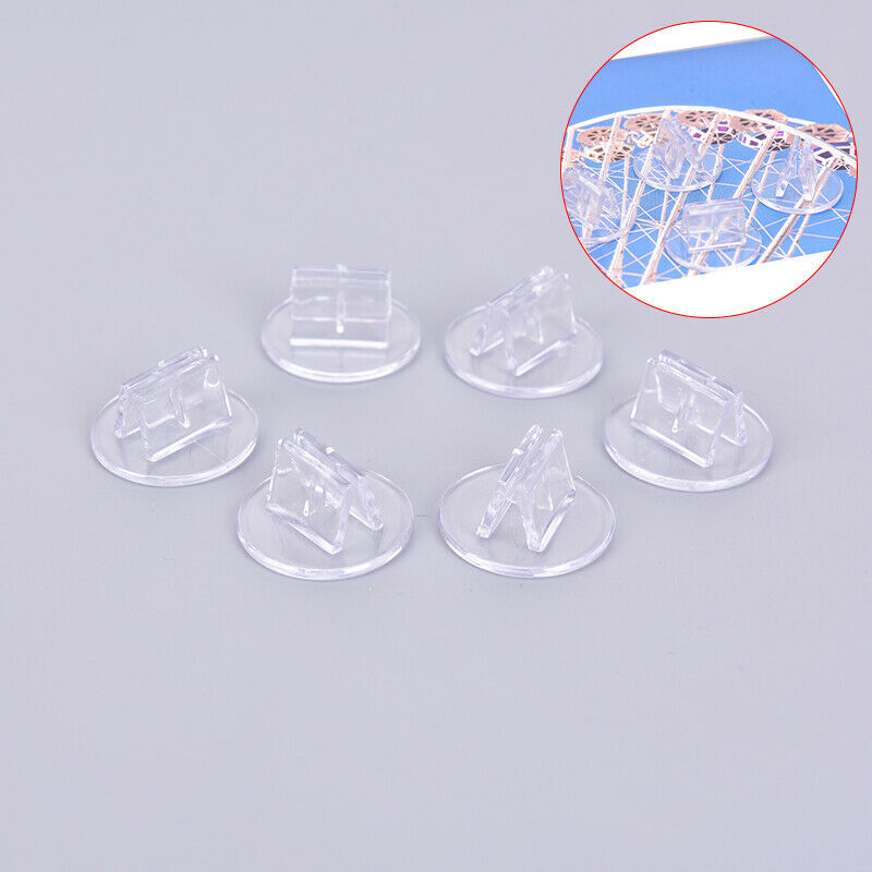 10 Pcs Plastic Cards Stand Unique Transparent Props for Paper Board Games CarME
