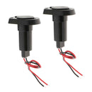 2 Pcs Marine Boat Nylon 2 Pin Stern Light Plug-in Pole Base Installation