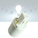1x G24q 4 Pin 15mm To E27 E26 Screw LED Light Bulb F4Z7 Lamp Converter H Ad R8H2