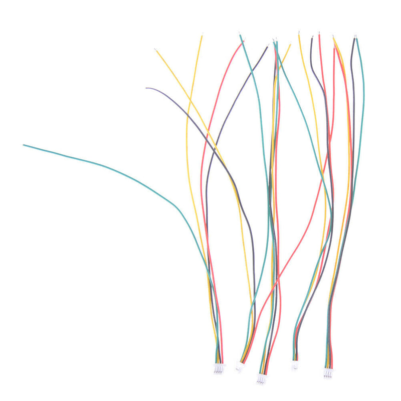 5Pcs Mini Micro JST 1.0 SH 1.0mm 4-Pin Connector Plug With Wires Cables LJ