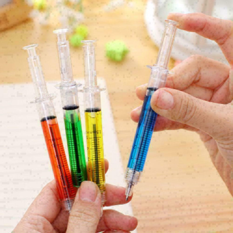Pen Ballpoint Injection Shape Liquid Syringe Ballpen Doctor Nurse Gift Y3Y0 H1Z0