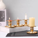 4 Piece Metal Cone Candlestick Scented Candle Cup Restaurant Center Piece 2