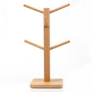 Mug Rack Tree, Removable Bamboo Mug Stand, Storage Coffee Tea Cup Organizer N3M4
