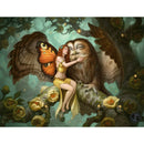 5D Full Round Drill Diamond Painting DIY Bird Girl House Rhinestone Picture