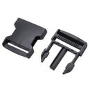 10pcs plastic buckles clips paracord for paracord bracelet black strap