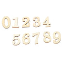 10Pcs Wooden Numbers for DIY Crafts Birthday Wedding Party Tables Decoration