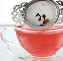 Tea Strainers with Drip Bowls (2-Pack); Elegant Stainless Steel Loose Leaf