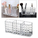 3 Divider Acrylic Cosmetics Brushes Storage Brushes Lipstick Makeup Holder