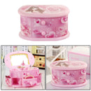 Jewellery Gift Music Box With Dance Rotary Girl Musical Mirror Child Kid Cartoon