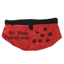8inch Fold Up Travel Dog Water Drinking Bowl L3K6