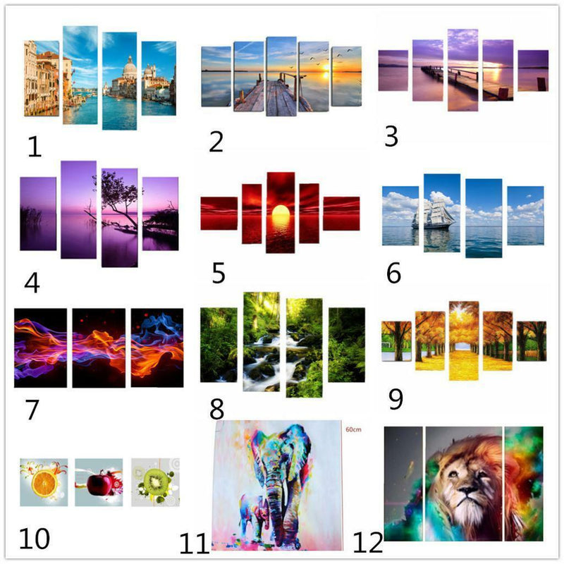 Home Decor Wall Artwork Painting on Canvas Picture Lion Animal No Frame