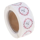 500 Pcs/roll thank you stickers floral design seal label party wedding decoSEAU