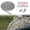 Bicycle Chain 116 Links 10/30 Speed MTB Mountain Bike Cycling Steel Chain