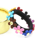 Accessori per capelli elastici di bellissimi fiori dolci colorati a coda 3C