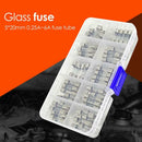 100pcs/set 5x20mm Flat-headed Fuse Assorted Kits Quick Blow Glass Tube Fuse
