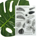 Feather and leaves Scrapbooking Album Card Decor Diary Craft Clear Stamp ME