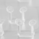 5Pcs Transparent Plug Wall Bracket Kitchen Wall Strong Adhesive Socket Hook BX