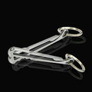 Titanium Alloy Outdoor Hanging Buckle Hook Keychain EDC Quickdraw Key Ring-, Hot