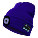 2pcs Music Hat avec Hands-free LED Light Rechargeable ,Beanie-Bluetooth Hat for