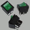 5X(Green Light 4 Pin DPST ON/OFF Snap in Boat Rocker Switch 16A/250V 15A/12G1W6)