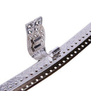 20cm Embossing Handbag Metal Purse Frame Handle Bag Accessories(Bronze)