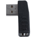 Black Side Right Angle USB A Female To A Male Adapter Connector Hubs