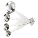 Kitchen Baking Cooking Stainless Steel Measuring Spoon Set 4 Sizes K2U1