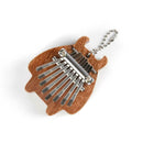 Kalimba 8 Key Mini Portable Thumb Piano Finger Mbire Kids Gift Pendant Keyring