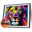 5D Full Square Drill Diamond Painting DIY Colorful Lion Cross Stitch Mosaic