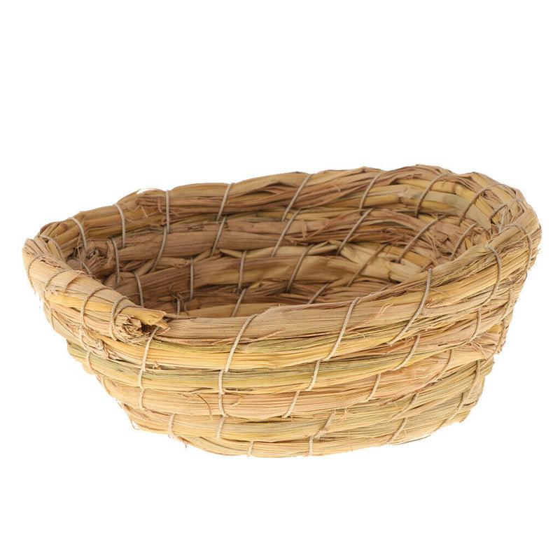 Woven Straw Bird Nest Cage Birdhouse/Bed House for Parrot Pigeon Unbranded