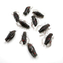 10pcs/Bag Cricket Fishing Lures Black Soft Insect Artificial Bait M&E