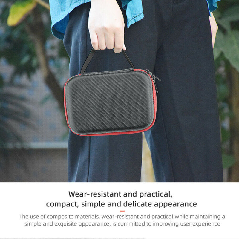 Carbon Fiber Texture Hard Shell EVA Portable Carrying Case for DJI Pocket 2