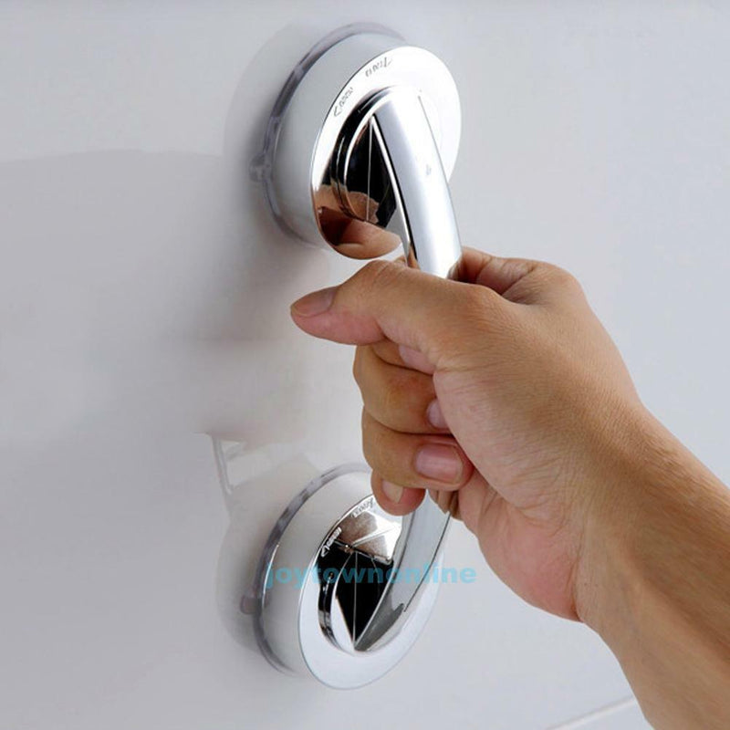 Free Installation Suction Cup Handrail Grip for Glass Door Bathroom Office Elder