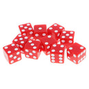 10 Piece D6 Dice Playing Games for Dungeons and Dragons MTG RPG Gaming 16mm Red