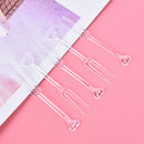 30 Pcs Transparent Disposable Plastic Fruit Forks, Forks Bistro Cocktail Forks
