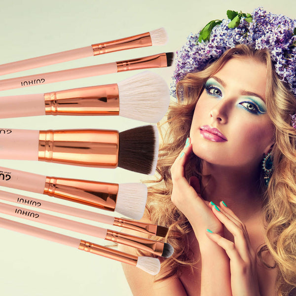 Pro 8pcs Makeup Brush Set Foundation Eyeshadow Eyeliner Lip Brush Tool BX FT