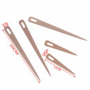 5PCs Wooden Weaving Tapestry Darning Knitting Sewing Needle Big Eye Yarn To 3C