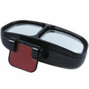 Car Right Wide Angle Rearview Dual Adjustable Blind Spot Mirror Black