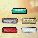2PCS Fish Scale Ladies Box School Tools Cosmetic Bags Women Girls Simple Cl