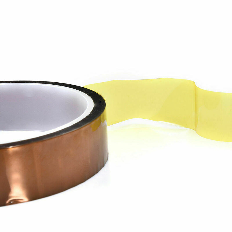 20mm x 30M 100ft Kapton Tape Adhesive High Temperature Heat Resistant Polyimide#