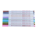 10pcs/set Metallic Markers Glitter Paint Pen Calligraphy Brush Pens for DI EAT