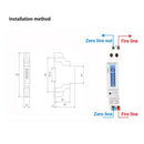 Din Rail Wattmeter Energy Meter Watt Meter Single Phase Two Wire Digital Me