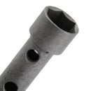 Double End Tool Socket Hexagonal Key Box Spark Plug Repair 19mm 21mm Gray J6X4