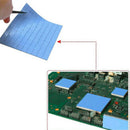 Blue 100mmx100mmx1mm GPU CPU Heatsink Cooling Thermal Conductive Silicone P Hn