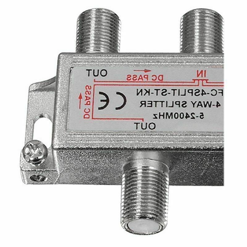 4 Way Satellite Cable signal 5-2450MHZ Splitter Z6U3