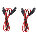 18AWG 1M Battery SAE To SAE DC Power Automotive Connector Cable for Cigarette x2