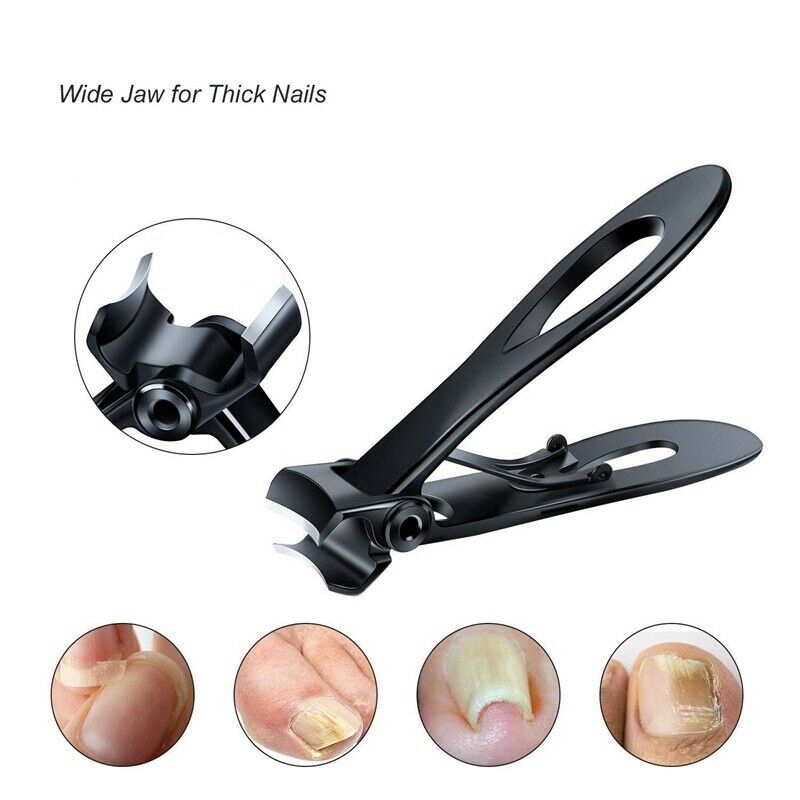 Nail Clipper Set Thick Toenail & Fingernail Cutter With Wide Jaw Opening St H7N2