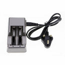 2-Slots Battery Charger For 18650/18500/14500/16340 Rechargeable Li-ion Battery
