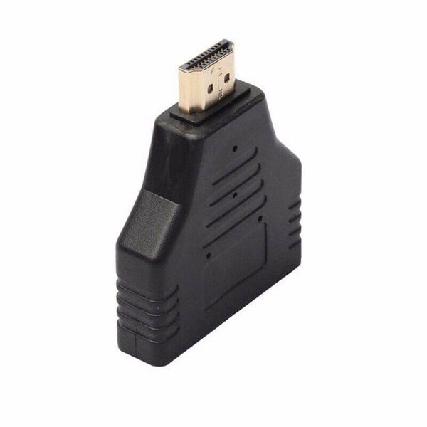 HDMI Splitter 2 Port Video Audio Adapter Converter HDTV 1 Male in 2 Female Out