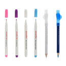 6pcs Chalk Pencil Sewing Mark Pencil Pen with Brush + Air Water Erasable Pen
